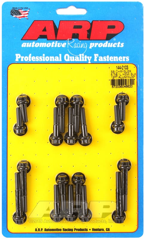 ARP — ARP Small Block Chrysler 5.7/6.1L Hemi 12pt Aluminum Intake Manifold Bolt Kit