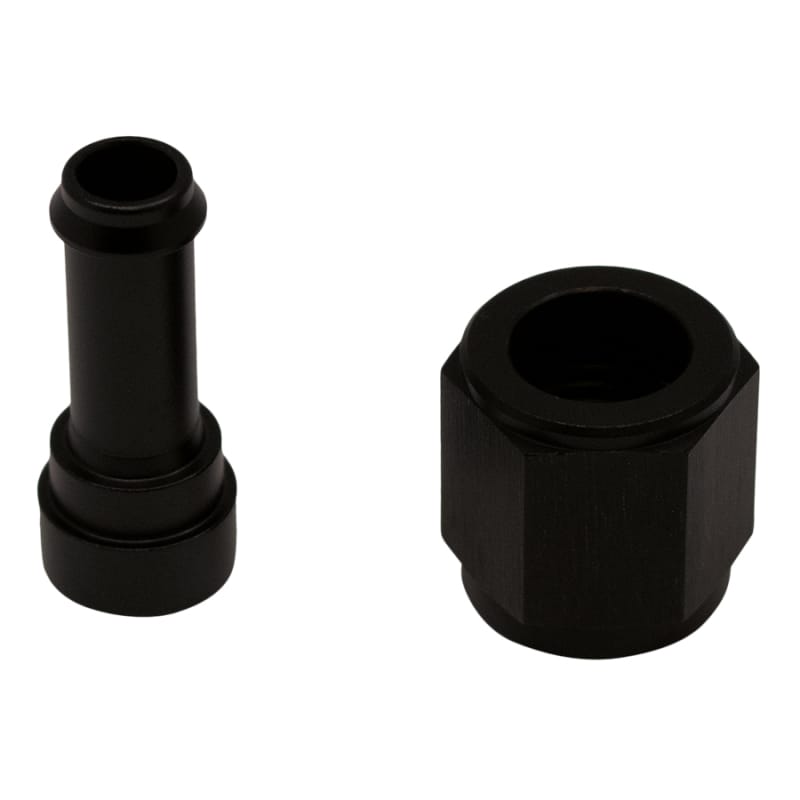 DeatschWerks — DeatschWerks 6AN Female Flare Swivel to 5/16in Single Hose Barb - Anodized Matte Black
Lines & Fittings
