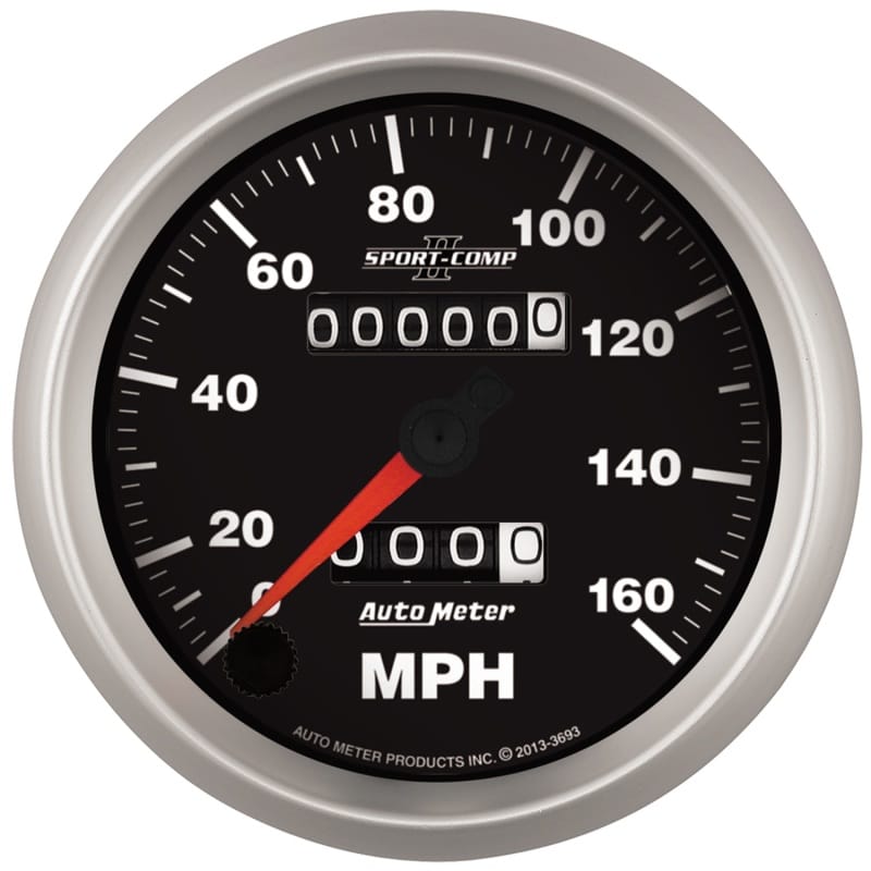 AutoMeter — Autometer Sport-Comp II 3-3/8in 160MPH Mechanical Speedometer
3-3/8" SPEEDO, 160 M