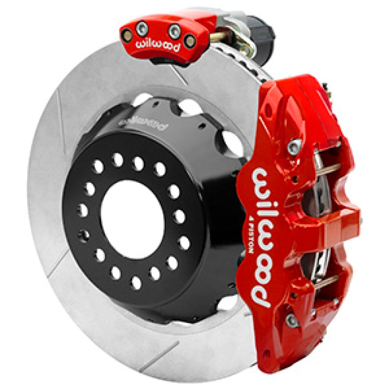Wilwood — Wilwood AERO4 Big Brake Rear Electronic Parking Brake Kit - Red - Powder Coat Caliper - GT SLT Rotor
BRAKE KIT