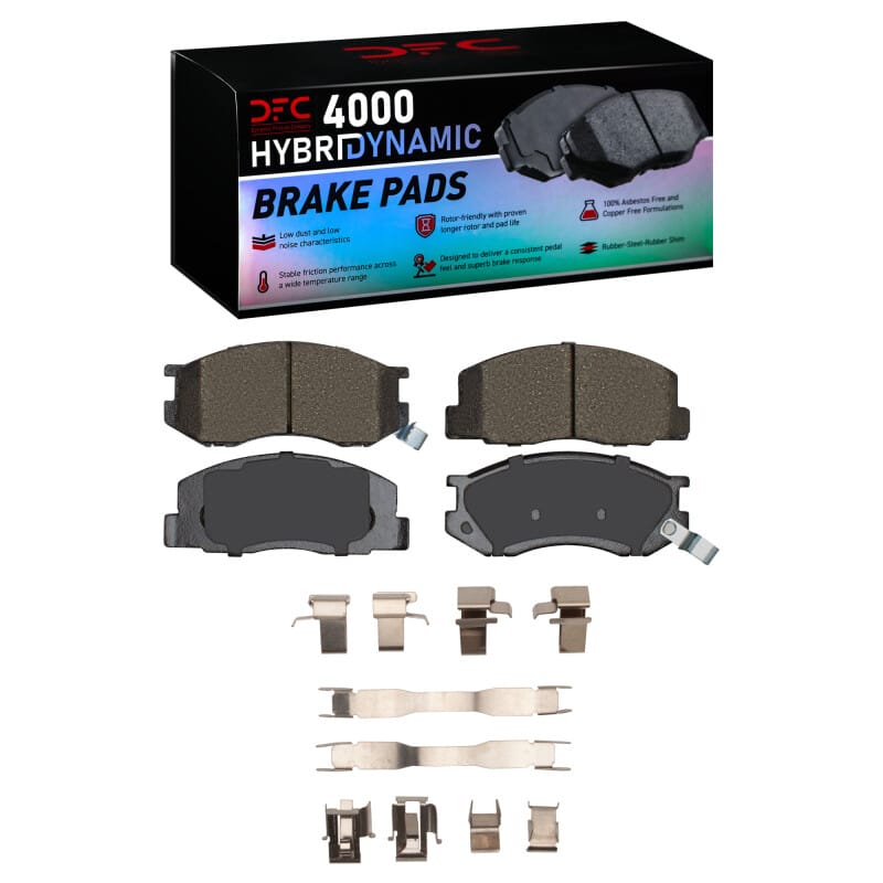DFC — DFC 84-89 Toyota Van Front 4000 HybriDynamic Brake Pads and Hardware Kit
DFC Brake Pad Set
