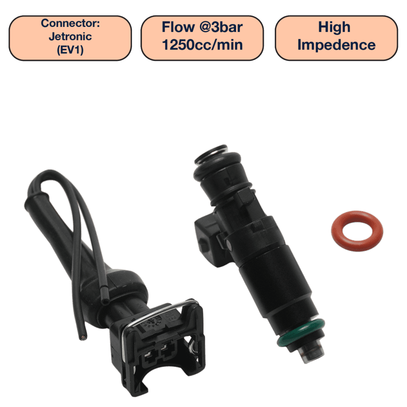 DeatschWerks — DeatschWerks Universal 1250cc Single Fuel Injector / 48mm Length / 14mm O-Ring Seals
Fuel Injectors