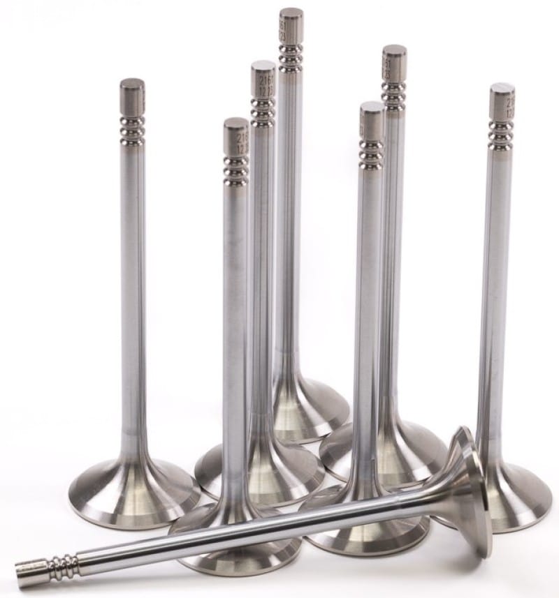 GSC Power Division — GSC P-D Ford Mustang 5.0L Coyote Gen 3 33mm Head (+1mm) Chrome Polished Exhaust Valve - Set of 8