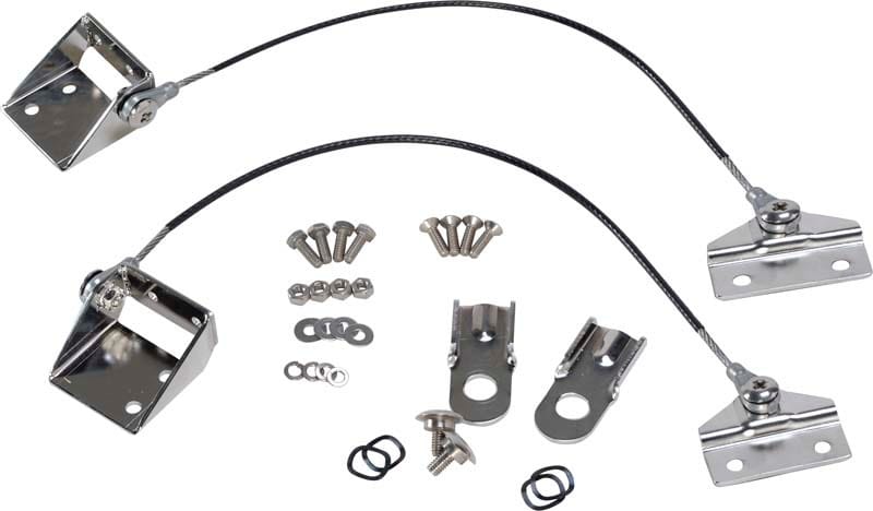 Kentrol — Kentrol 76-86 Jeep CJ Tailgate Pivot Latch Assembly Fiberglass Body CJ - Polished Silver