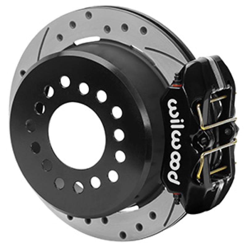Wilwood — Wilwood Chevrolet 7-5/8in Rear Axle Dynapro Disc Brake Kit 11in Drilled/Slotted Rotor -Black Caliper