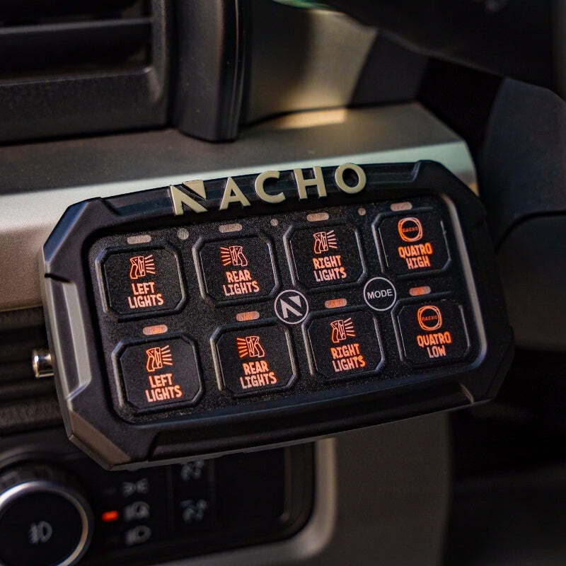 Nacho Offroad Technology — Nacho Lighting 8-Switch Auxiliary Accessory Control System