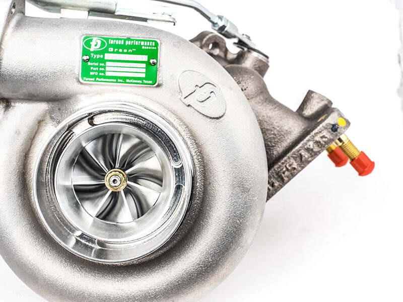 Forced Performance — Forced Performance Mitsubishi Evo 9 Green FP54 Turbocharger Ball Bearing MHI Turbine Hsg w/18PSI WG