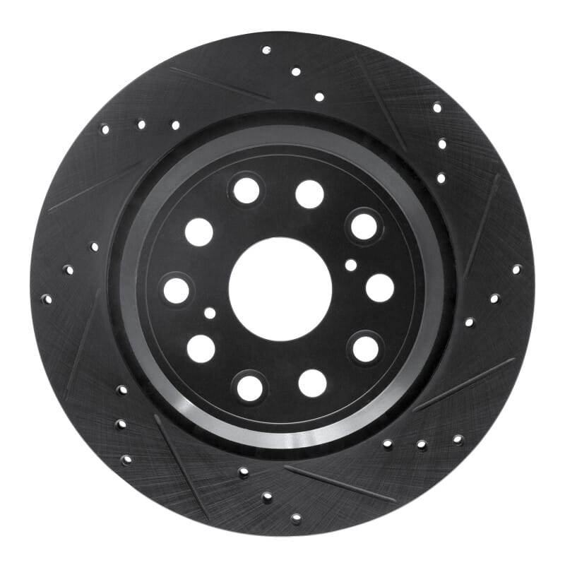 R1 Concepts — R1 07-17 Lexus LS460 Rear Right Drilled & Slotted Black Brake Rotor
R1 Brake Rotor Drill
