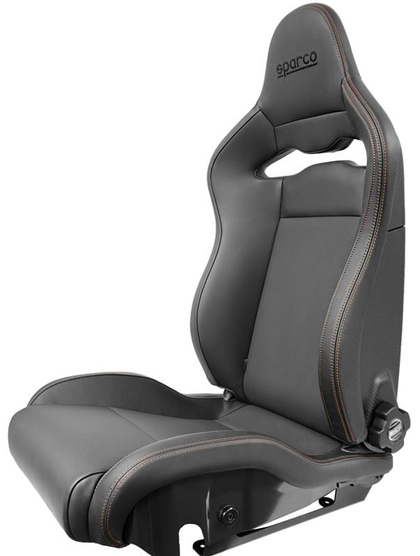 SPARCO — Sparco Seat SPX Special Edition Black/Grey w/ Matte Carbon Shell - Right