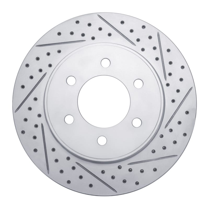 R1 Concepts — R1 04-08 Ford F-150 4WD Front Right Drilled & Slotted Geo-Carbon Rotor