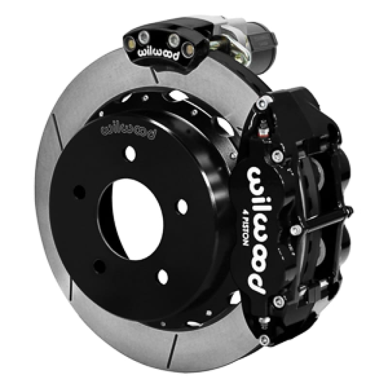 Wilwood — Wilwood 88-98 GM C1500 Superlite Rear Electronic Parking Brake Kit 12.88in Rotor 3.25in Offset - Blk