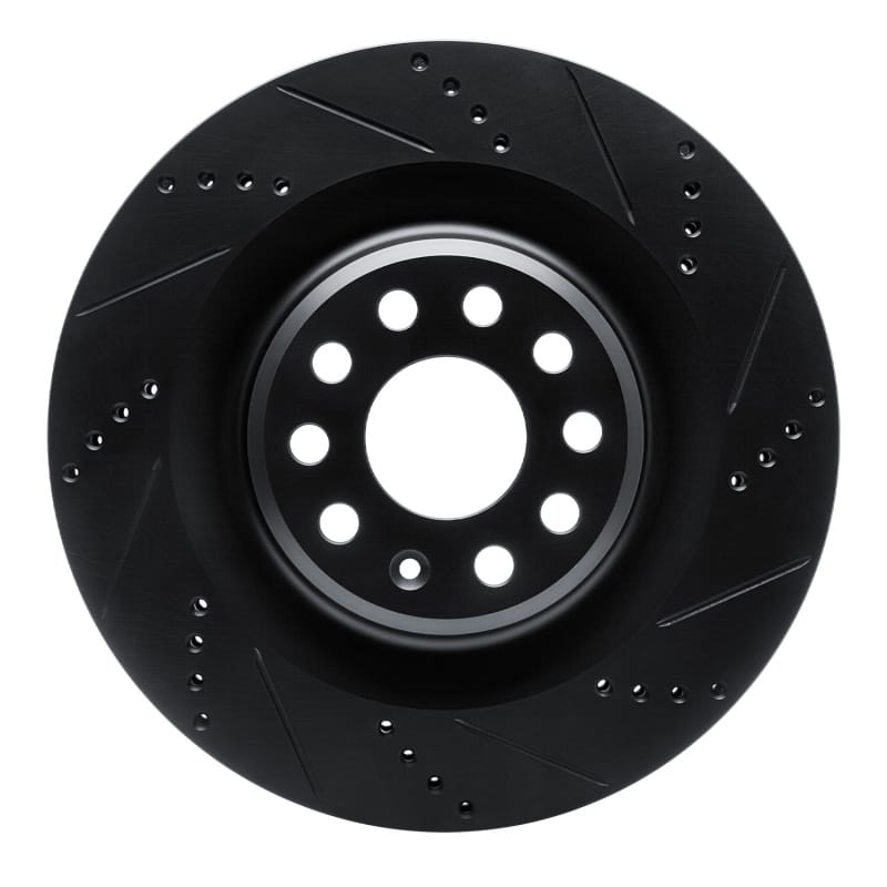 R1 Concepts — R1 12-21 Tesla Model S Rear Right Drilled & Slotted Black Brake Rotor
R1 Brake Rotor Drill