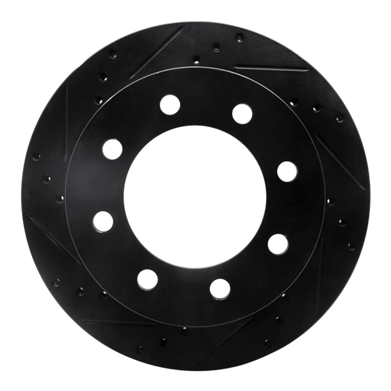 R1 Concepts — R1 00-02 Dodge Ram 3500 Front Left Drilled & Slotted Black Brake Rotor
R1 Brake Rotor Drill