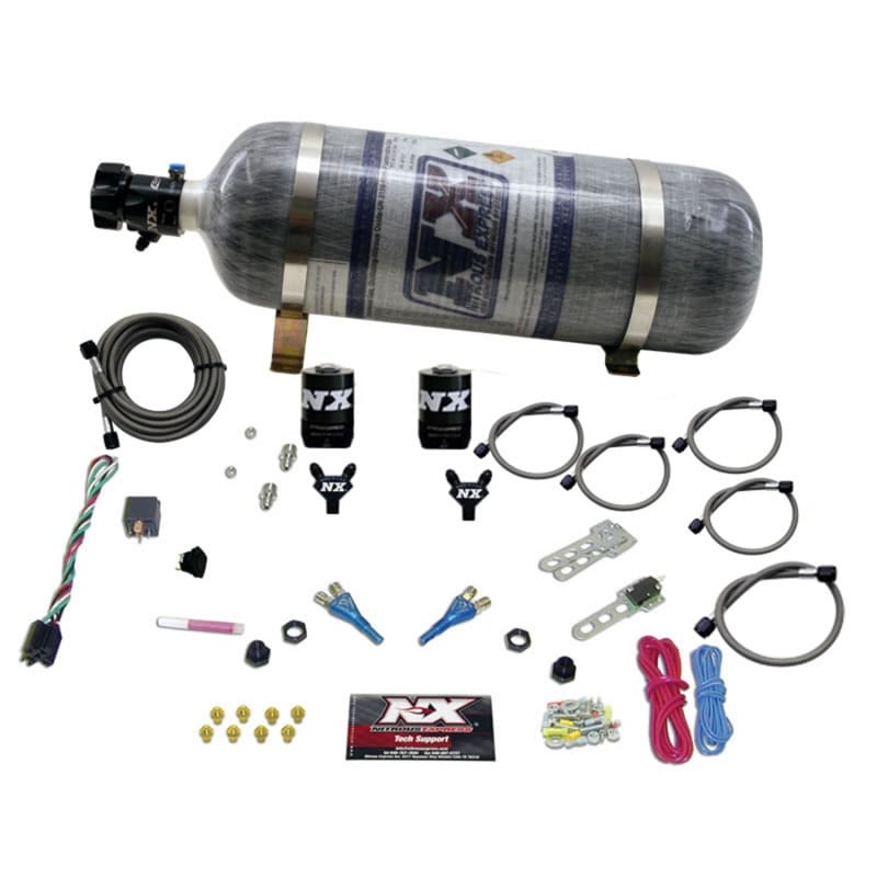 Nitrous Express — Nitrous Express Dodge EFI Full Race Dual Nozzle Nitrous Kit (100-300HP) w/Composite Bottle
Injection System Kit
N2OSys
