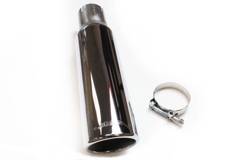 JBA — JBA 2.5in x 3.5in x 15in Polished Chrome Tip - Clamp On
Chrome Tip