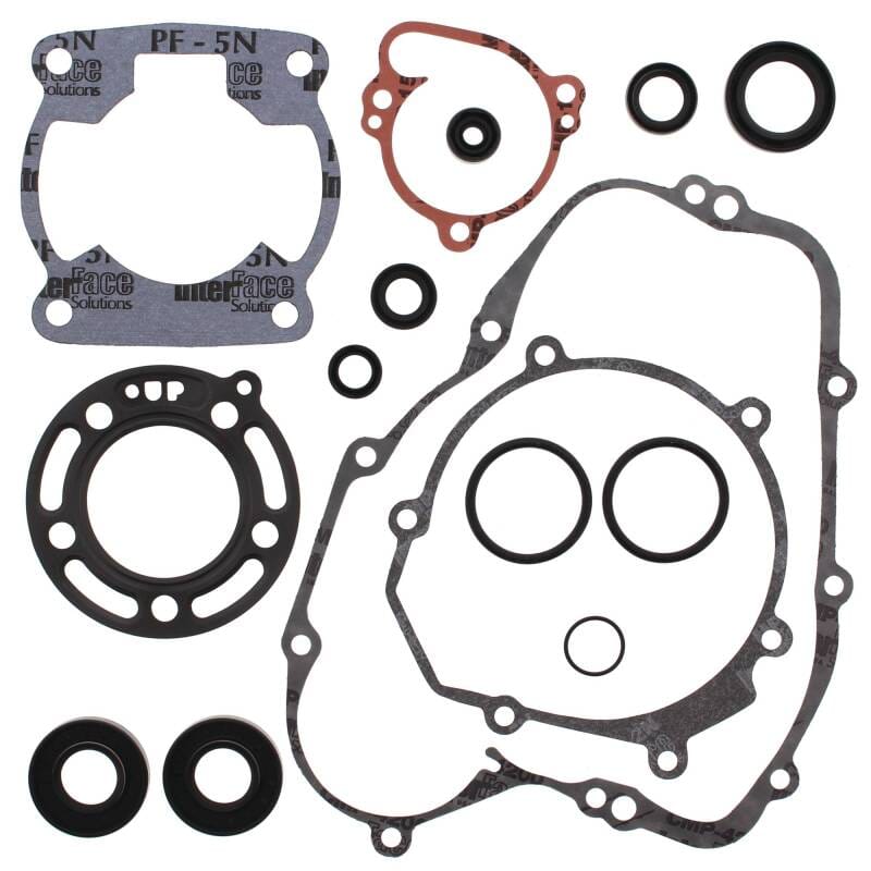 Vertex Pistons — Vertex Gaskets 91-97 Kawasaki KX80 Complete Gasket Kit w/ Oil Seals