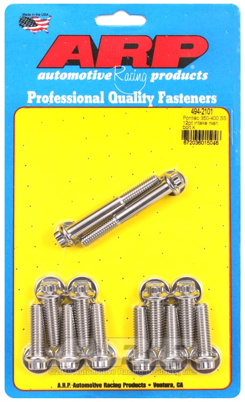 ARP — ARP Pontiac 350-400 SS 12pt Intake Manifold Bolt Kit