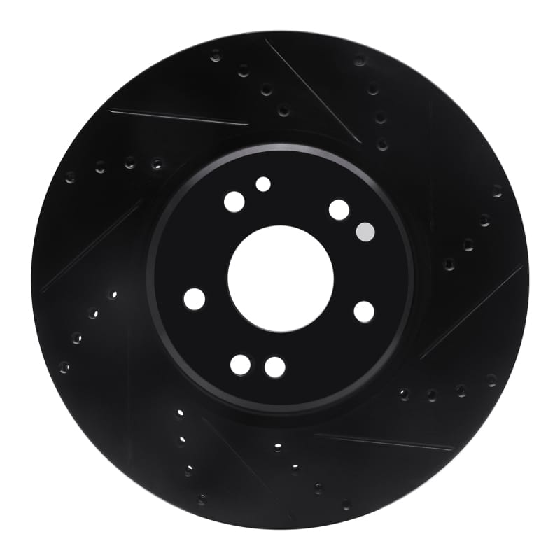 R1 Concepts — R1 94-02 Mercedes-Benz SL600 Left Front Drilled & Slotted Black Brake Rotor
R1 Brake Rotor Drill