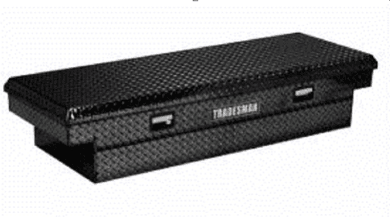 Tradesman — Tradesman Aluminum Economy Cross Bed Truck Tool Box (60in./Front Opening) - Black