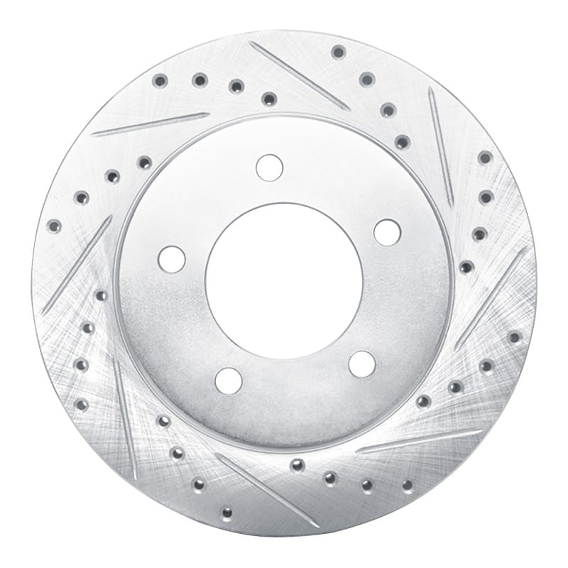 R1 Concepts — R1 97-02 Ford Expedition Front Right Drilled & Slotted Silver Brake Rotor
R1 Brake Rotor Drill