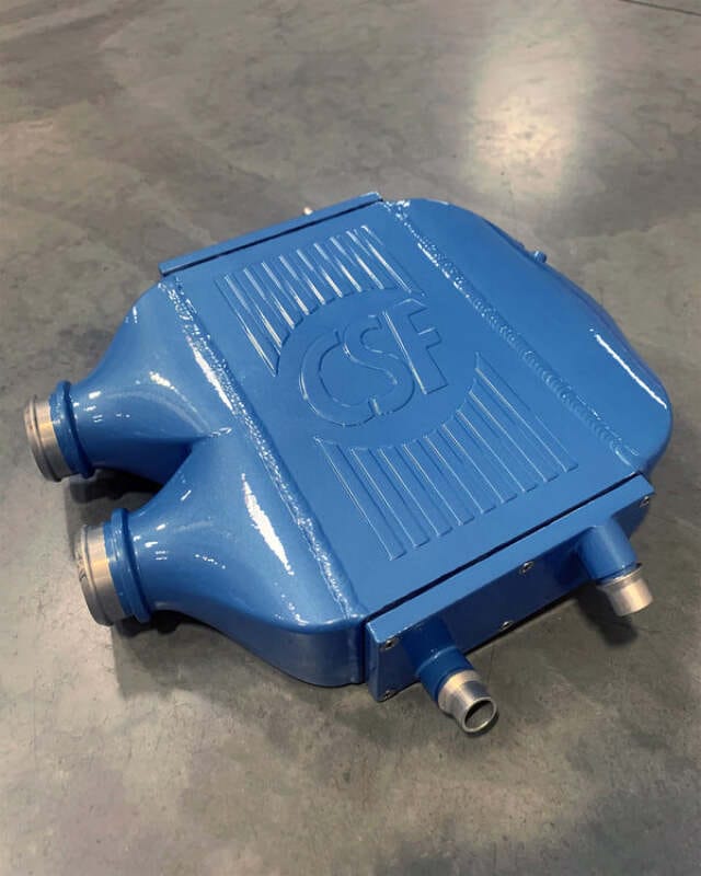 CSF — CSF 2014+ BMW M3/M4 (F8X) Top Mount Charge-Air-Cooler - Yas Marina Blue