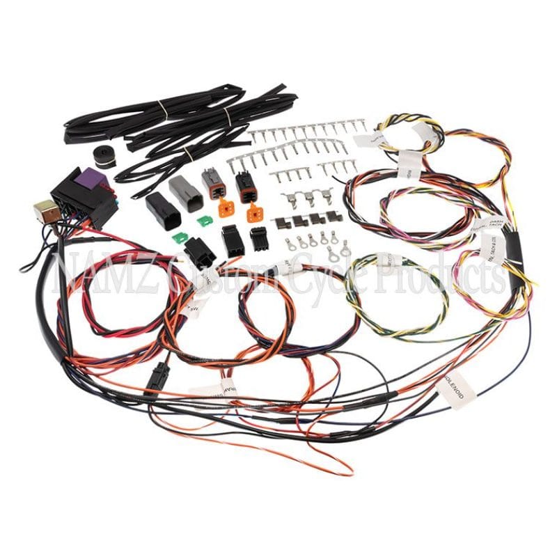 NAMZ — NAMZ 2019 V-Twin Ver-1 Complete Bike Harness w/Starter Relay & 3-Circuits