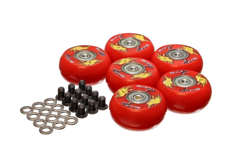 Energy Suspension — Energy Suspension 2in /50 Mm Wheel (6 Ea) - Red