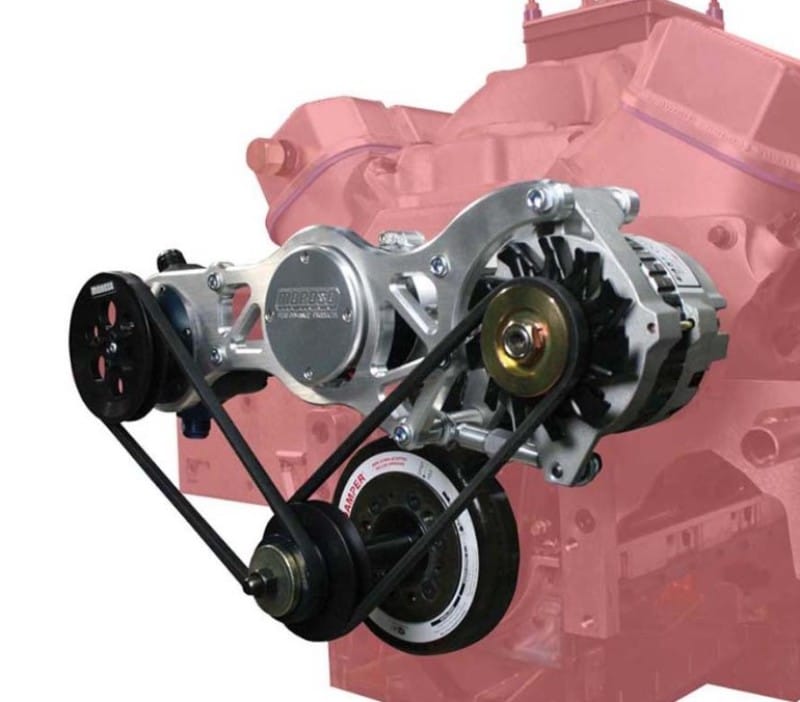 Moroso — Moroso Chevrolet Big Block Alternator & Vacuum Pump Mount - Moroso Water Pump - 130mm Alternator