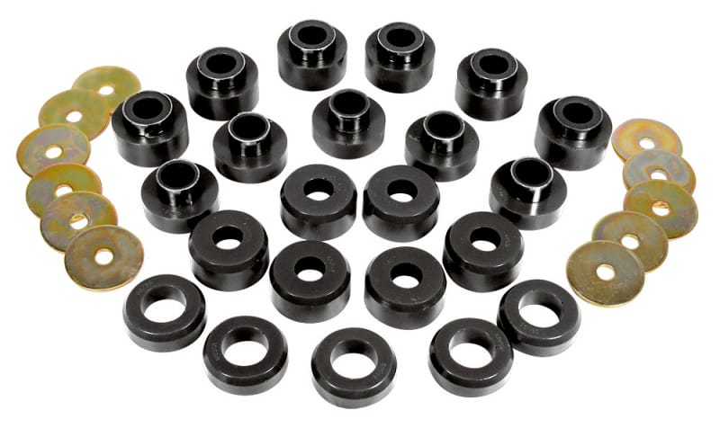 Prothane — Prothane 97+ Jeep TJ Body Mount Kit - Black
BODY/SUB-FRAME MNTS