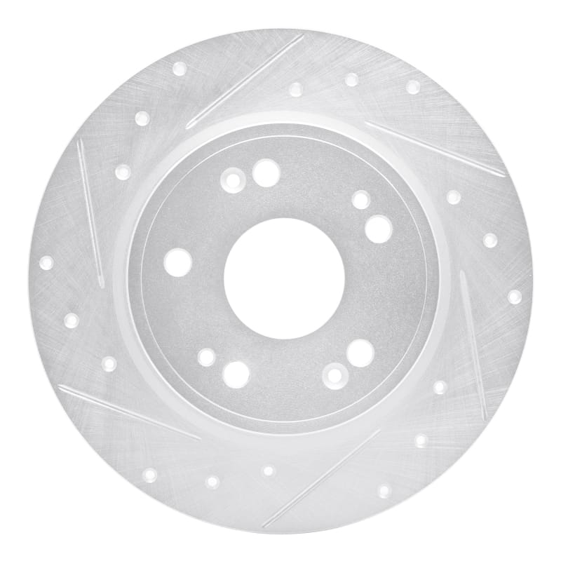 R1 Concepts — R1 16-16 Honda CR-Z Rear Left Drilled & Slotted Silver Brake Rotor
R1 Brake Rotor Drill