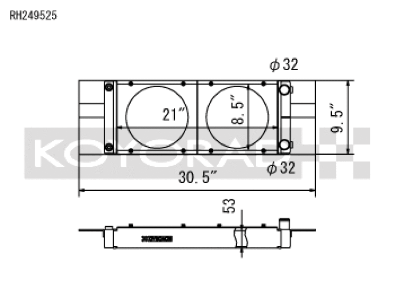Koyo — Koyo Honda Universal Pocket Radiator
Racing Radiator