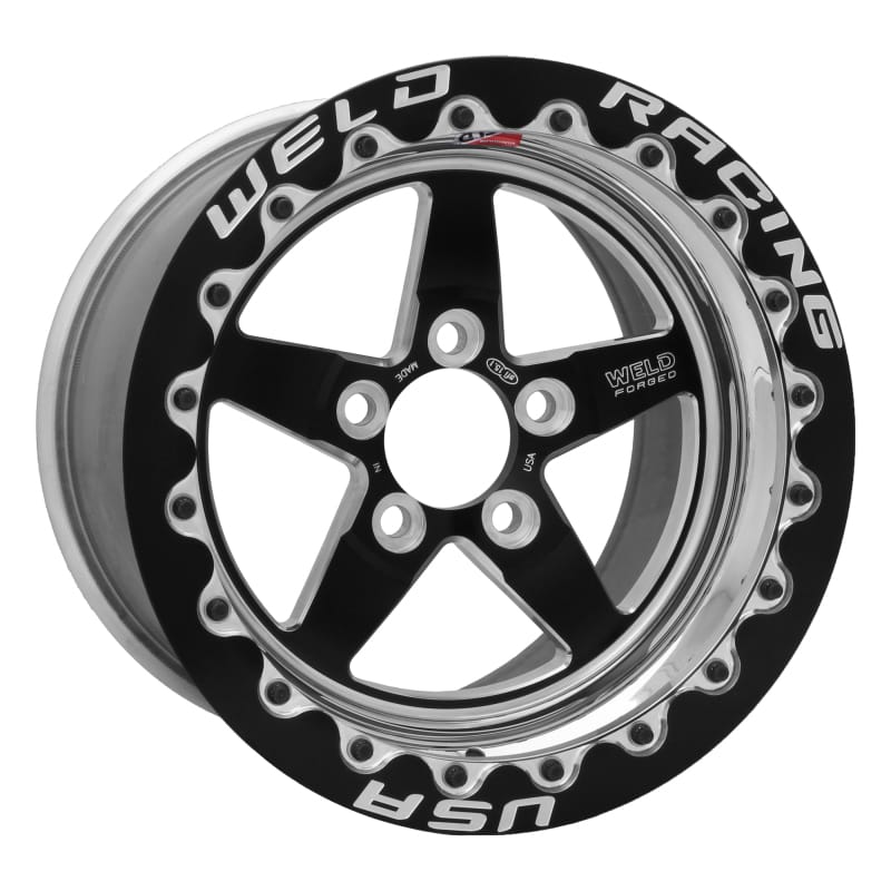 Weld — Weld S71 15x9.33 / 5x4.5 BP / 7.5in. BS Black Wheel (Low Pad) - Black Single Beadlock MT
15X9.33'' S71B SBL