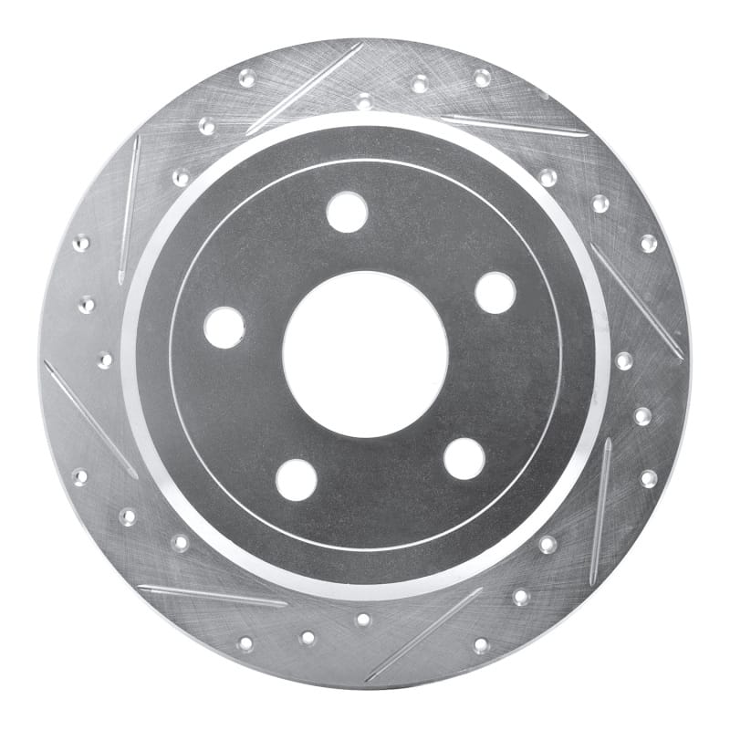R1 Concepts — R1 07-18 Jeep Wrangler Rear Left Drilled & Slotted Silver Brake Rotor
R1 Brake Rotor Drill