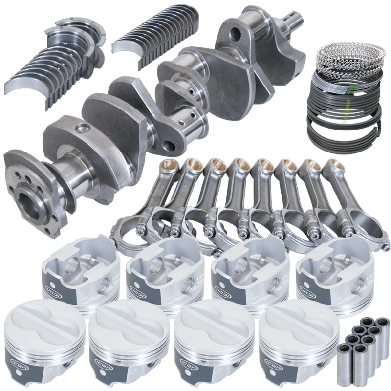 Eagle — Eagle Chevy 350 3.750in Crank 5.700in I-Beam Rods -10cc 4.030in Pistons Rotating Assembly
Street & Strip Assy