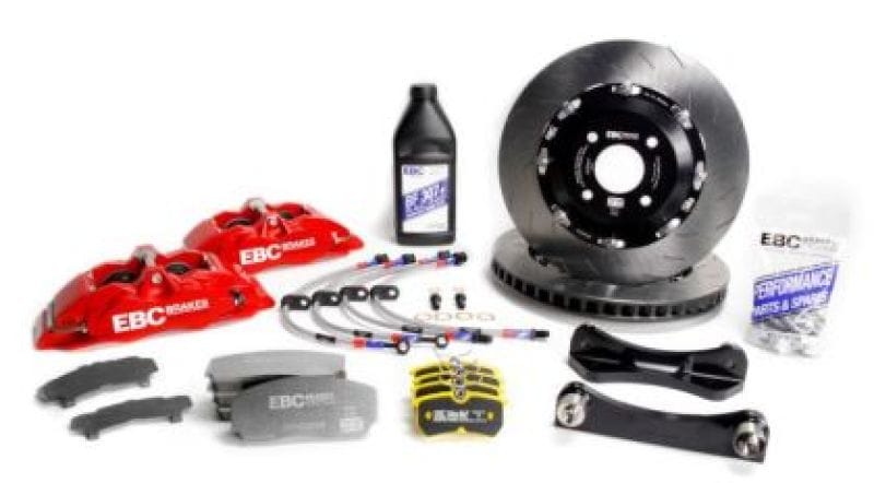 EBC — EBC Racing 12-20 Fiat 500 Abarth 1.4L Turbo Red Apollo-4 Calipers 330mm Rotors Front Big Brake Kit
DscBrkUpgradeKit