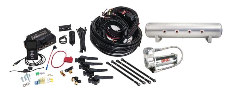 Air Lift — Air Lift Performance 3H (1/4 Air Line 4 Gal 7-Port Raw Aluminum Tank VIAIR 444C Comp)
Air Susp Comp Kit
