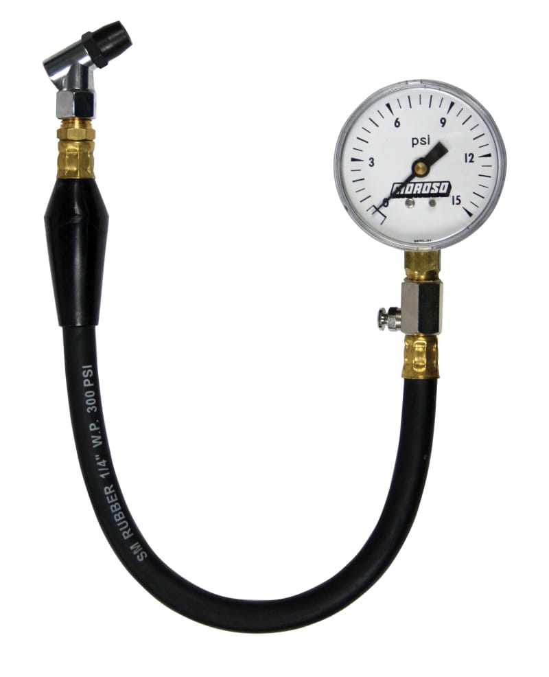 Moroso — Moroso Tire Pressure Gauge 0-15psi - 2-5/8in Display - 2 Percent Accuracy