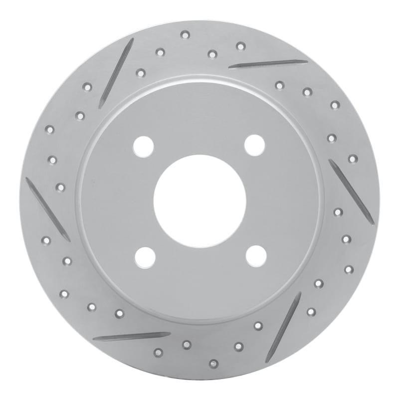R1 Concepts — R1 12-18 Toyota Yaris (USA/Canada) Rear Left Drilled & Slotted Geo-Carbon Rotor