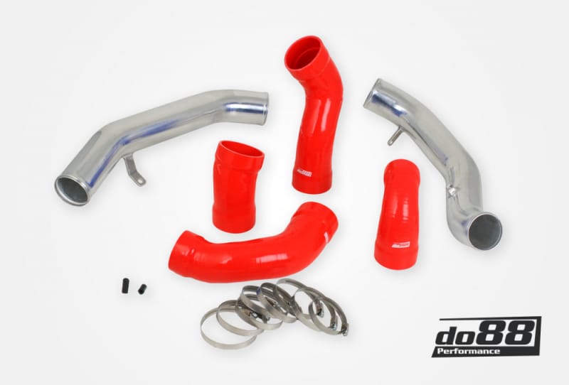 do88 — do88 Volvo S60 V60 XC60 V70 XC70 S80 3.0L T6 Pressure Pipes w/Red Hoses