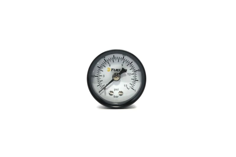 Fuelab — Fuelab 1.5in Carb Fuel Pressure Gauge - Range 0-15 PSI (Dual Bar/PSI Scale)
Gauge