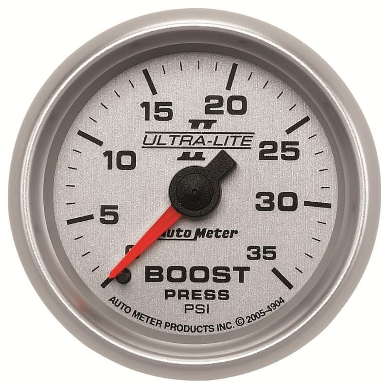 AutoMeter — Autometer UL II Boost Gauge 2-1/16in Mechanical Pressure Ultra-Lite Gauge 35PSI
2-1/16" BOOST, 0-35