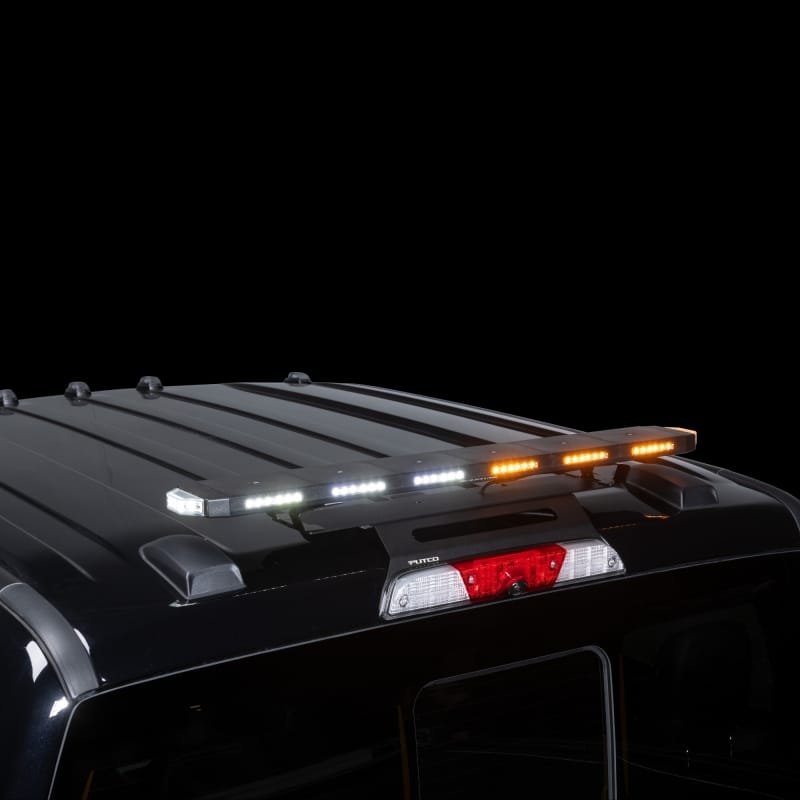 Putco — Putco 36In Universal 36In Tri Color Hornet Light (Amber/Blue/White) - LED Stealth Rooftop Strobe Bar