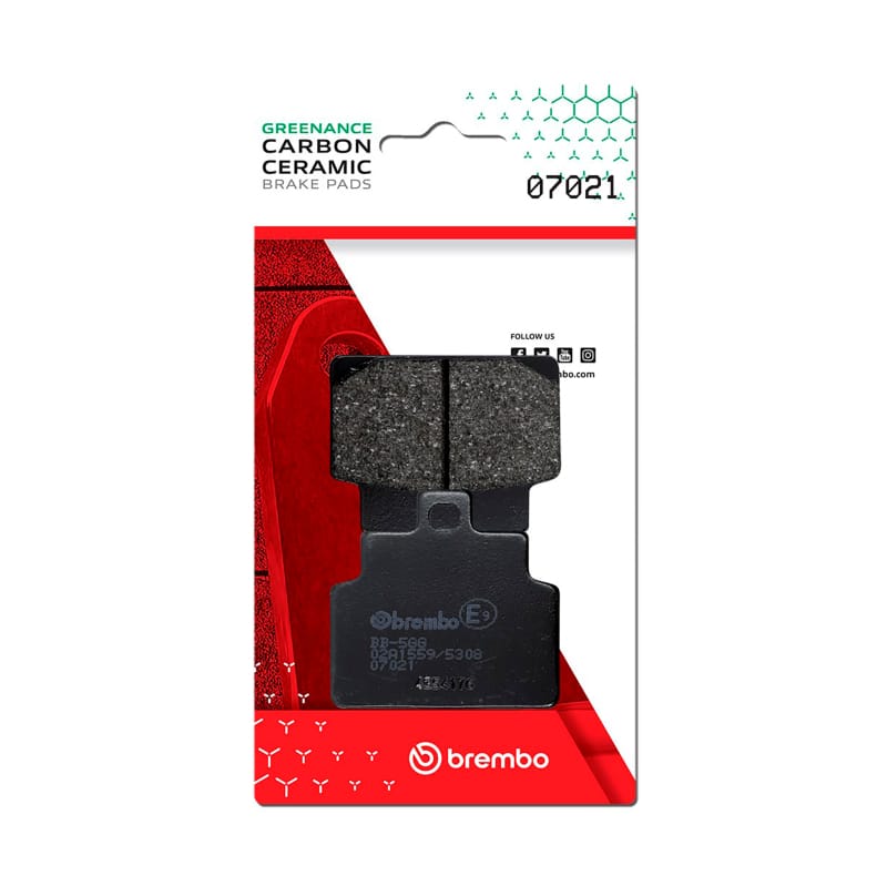 Brembo OE Powersports — Brembo OE Aprilia Mojito/Aprilia Scarabeo/Aprilia Sr Carbon Ceramic Brake Pad - Front