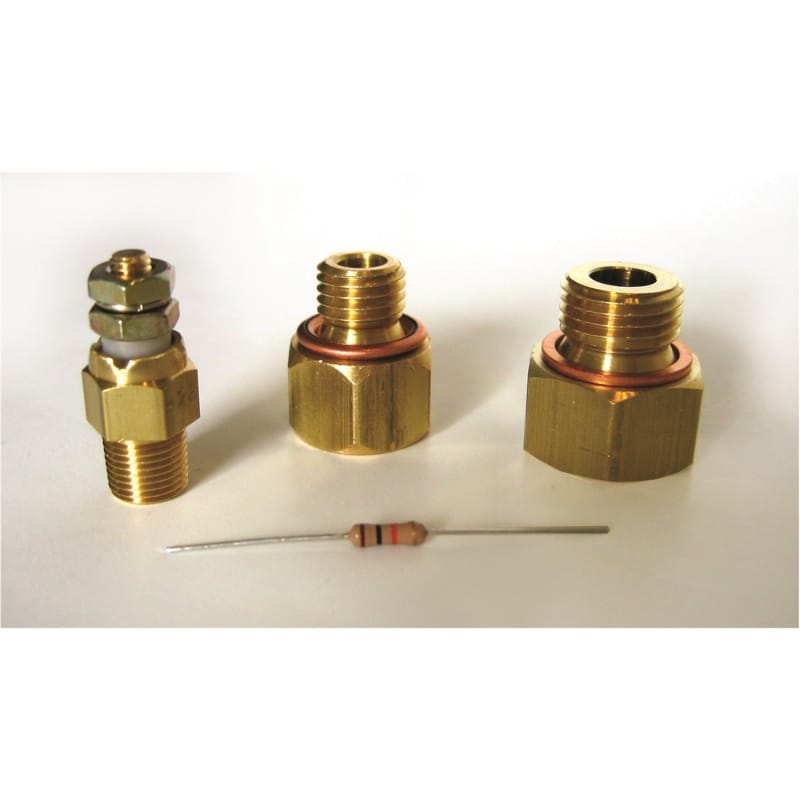 AutoMeter — Autometer Gauge Install Kit for LS Engines (Includes Fittings/Short Temp Sensor/Manual)