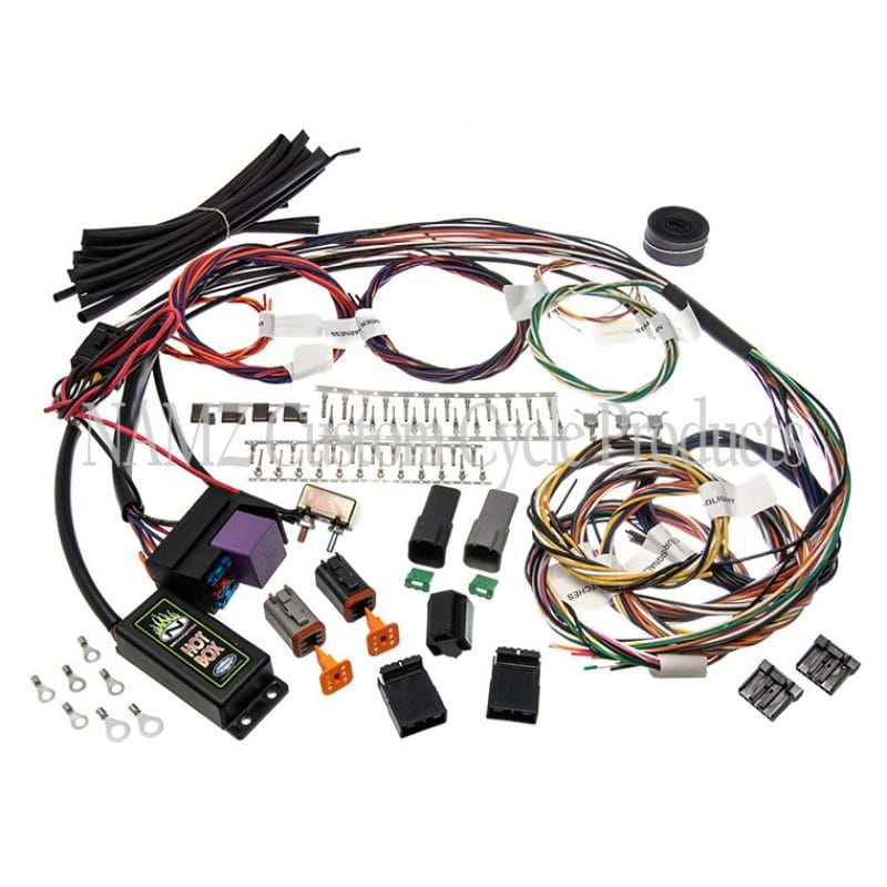 NAMZ — NAMZ 2017 Ver-1 Complete Bike Harness w/Starter Relay & 3-Circuits & Self Canceling Turn Sig Module