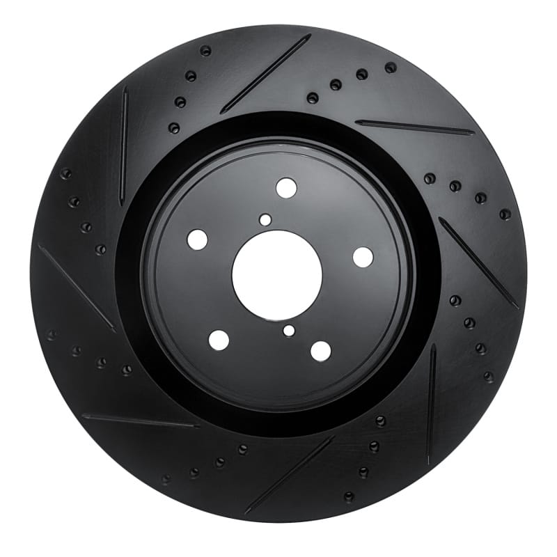 R1 Concepts — R1 18-25 Subaru WRX Front Left Drilled & Slotted Black Brake Rotor
R1 Brake Rotor Drill