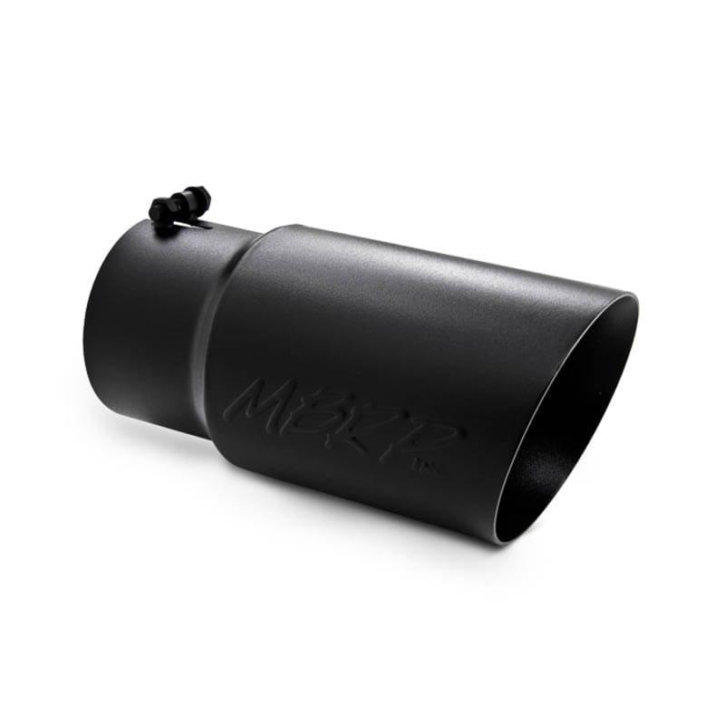 MBRP — MBRP Universal Tip 6 O.D. Dual Wall Angled 5 inlet 12 length - Black Finish
ExhstTailPipeTip
Exhaust Tip