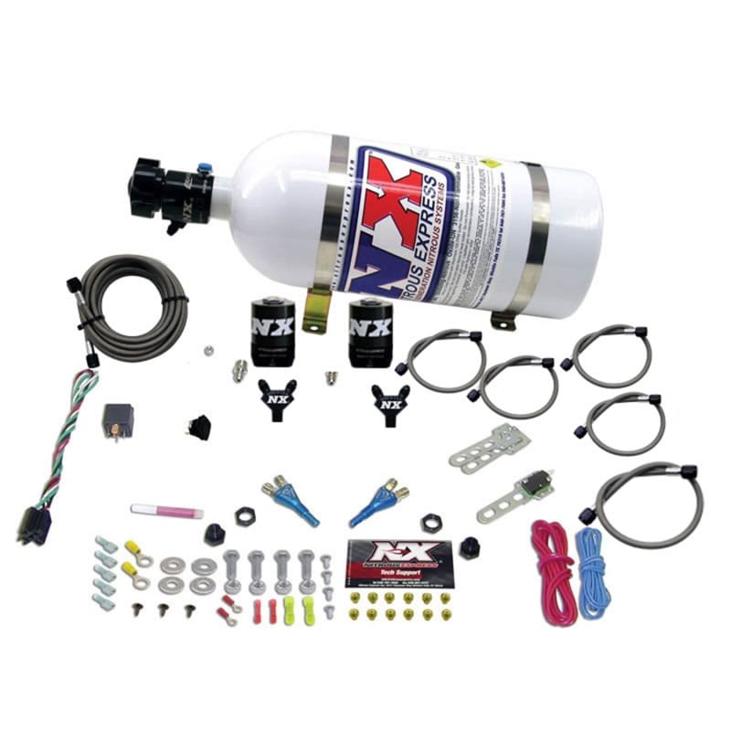 Nitrous Express — Nitrous Express 08-10 Dodge Viper EFI Dual Nozzle (100-300HP) w/10lb Bottle
Injection System Kit
N2OSys