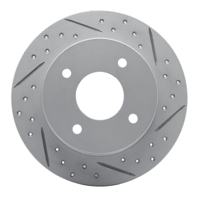 R1 Concepts — R1 89-98 Nissan 240SX Rear Right Drilled & Slotted Geo-Carbon Rotor