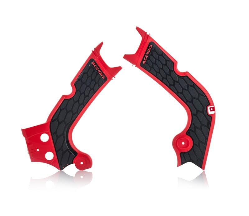 Acerbis — Acerbis 17-19 Honda CRF250R/RX/ CRF450R/RX Frame Guards- X-Grip - Red/Black